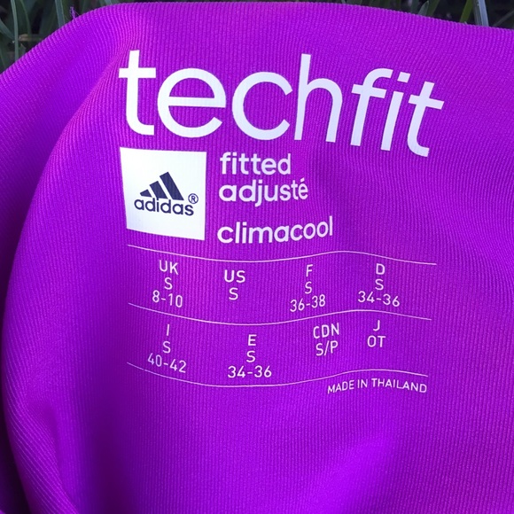 Purple strappy adidas tank - Picture 3 of 3