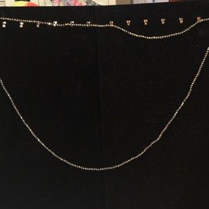 38" Spirited Brass & Pyrite Chain