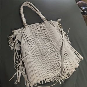Fringe convertible purse