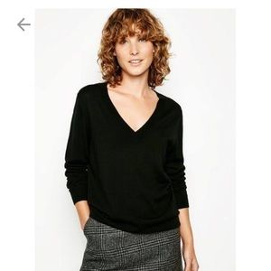 Black v neck jumper