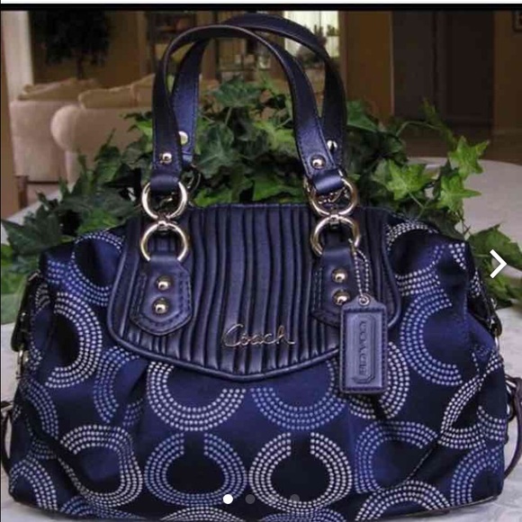 Coach Ashley Satchel Navy blue