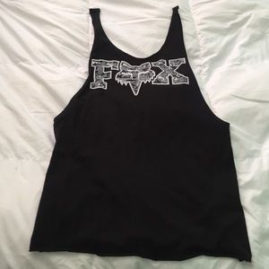 Women's Fox tanktop with a low open back