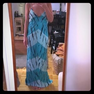 Sexy summer maxi in hues of blue!