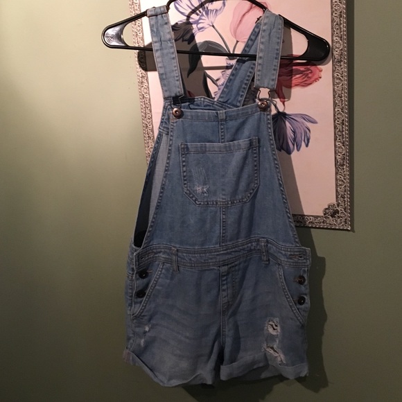 Jean Short Overalls
