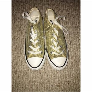 Gold Sequin Converse