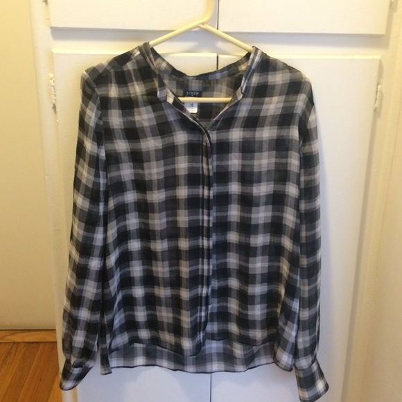 J Crew Plaid Button Down Shirt