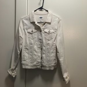 Cream denim jacket
