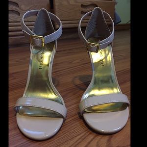 Nude two strap Heels