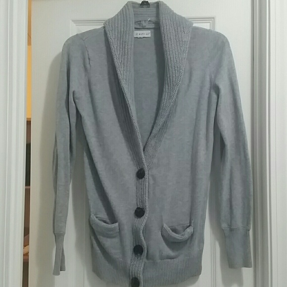 Gray cardigan
