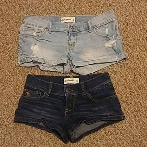 2 pair Abercrombie shorts