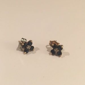 Sapphire and Diamond Earrings