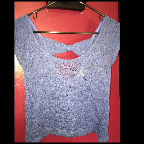 Blue knitted top !
