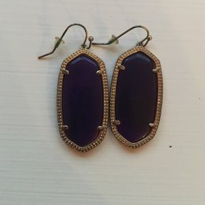 Kendra Scott Dark Purple Small Earrings