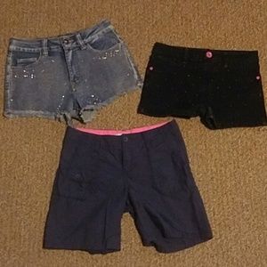 3 pair girls size 14 shorts