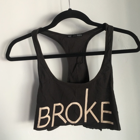 Broke crop top