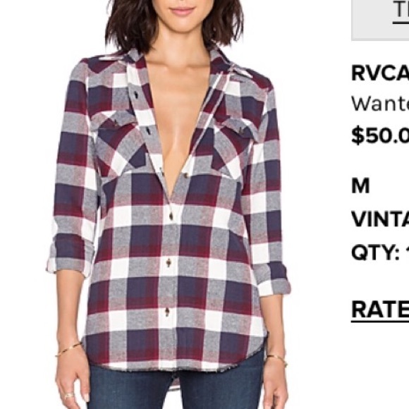 Plaid long sleeve button down