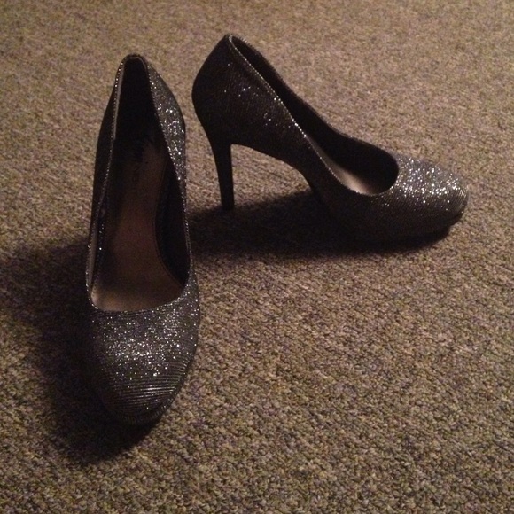 Silver Sparkly Heels