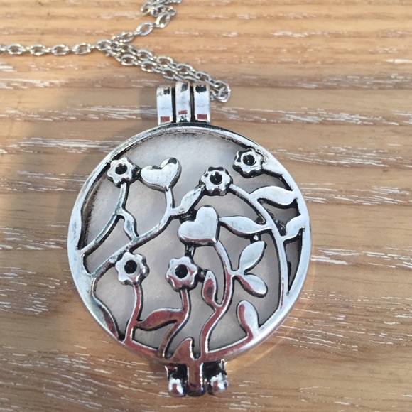 Silver Diffuser Necklace - image 2