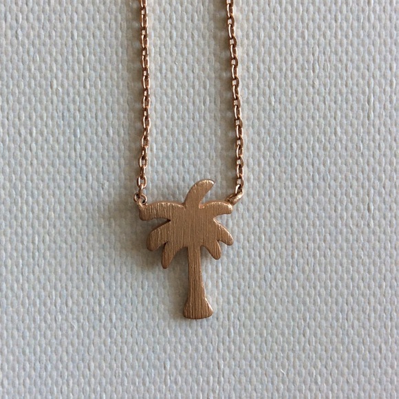 Palm Tree Rose Gold necklace