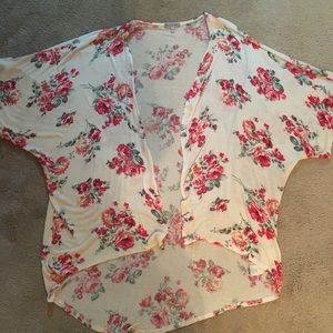 Charlotte Russe Floral Kimono