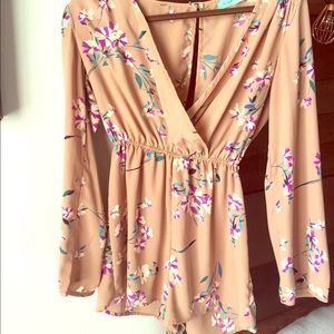 Mini Floral Romper - size small