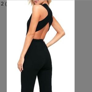 Lulu's black jumpsuit size xs