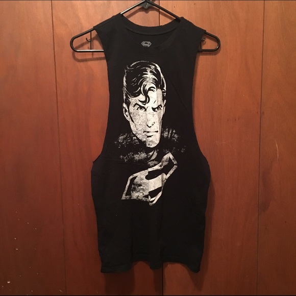 Superman Cut-off Tank - Picture 1 of 1