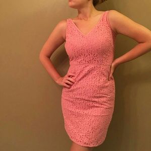 Ann Taylor Pink Lace Sundress