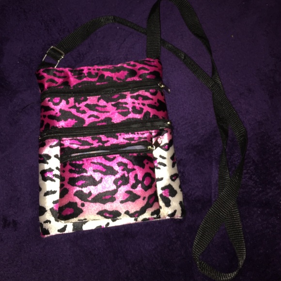 cheetah print over the shoulder purse