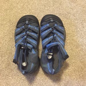 Keen blue sandals