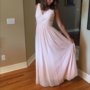 Bill Levkoff petal pink dress