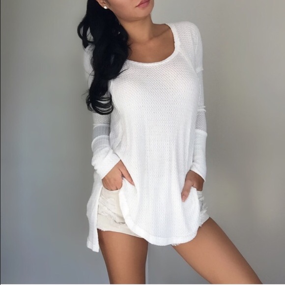 Charcoal Kastle Waffle Top - Picture 2 of 4