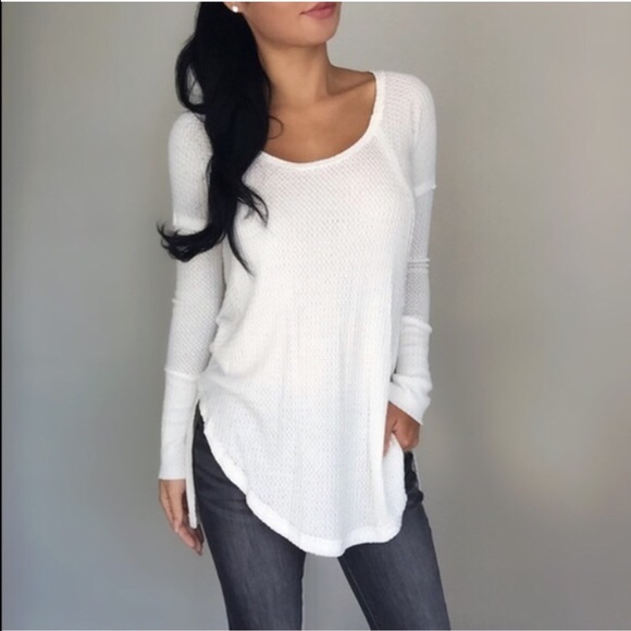 Charcoal Kastle Waffle Top - Picture 3 of 4