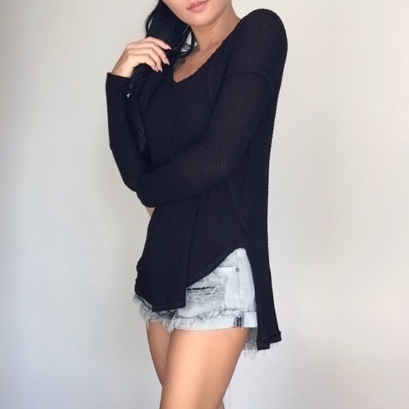 Charcoal Kastle Waffle Top - Picture 4 of 4