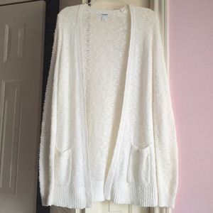 Old Navy White Cardigan