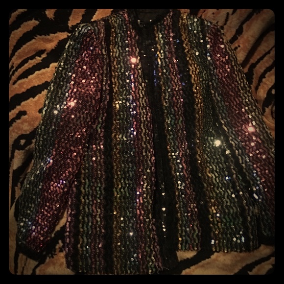 Sequin evening jacket