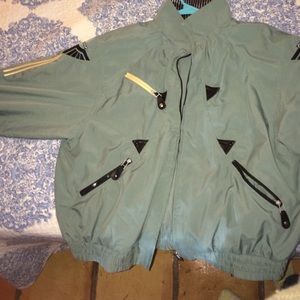 Vintage Mint Green Wind Breaker