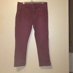 American Eagle Red Jeans (Cropped)