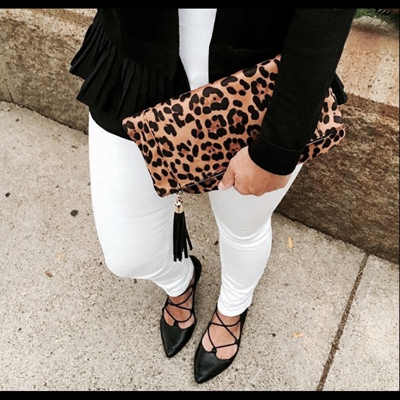 LAST ONE! Faux Leather Lace Up Flats - Picture 2 of 4