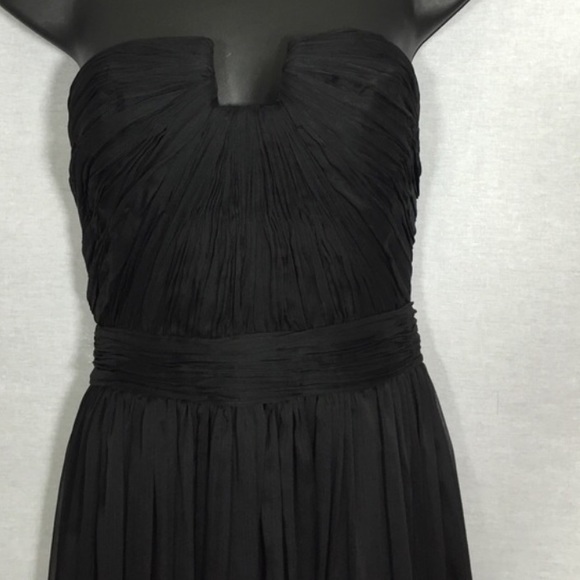 🖤 SOLD HALSTON Ombre Black Silk Formal Gown - Picture 2 of 4