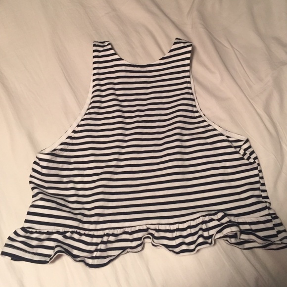 H&M Striped crop top