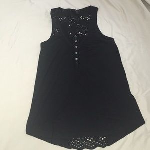 Lucky Brand V-neck lace tank