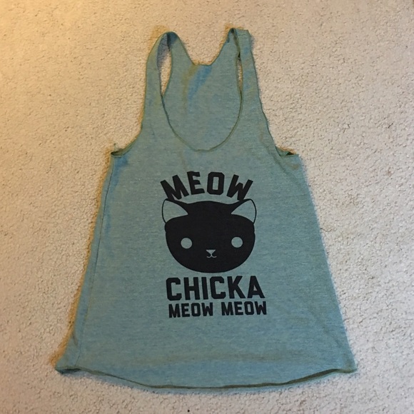 Cat's meow American apparel tank