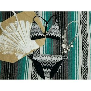 Perry Ellis crochet swimsuit