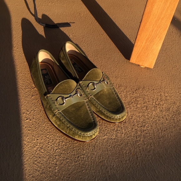 Gucci suede loafers