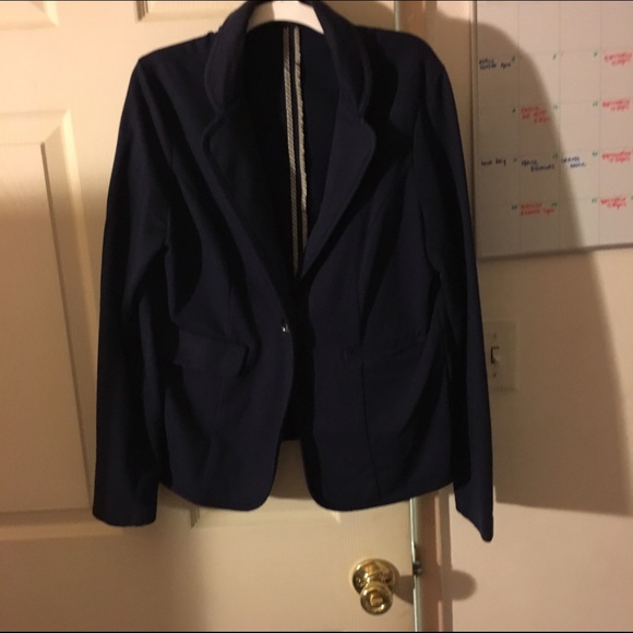 Cotton navy blazer