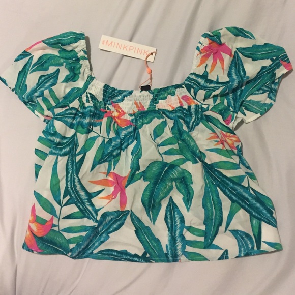 MINKPINK Panama Palms Shirt - New with tags