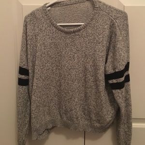 Gray and Black Brandy Melville Veena Sweater
