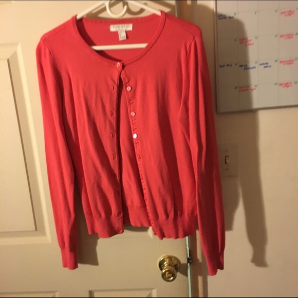 Heavy duty pink cardigan