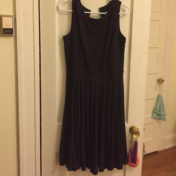loft navy and red dress size medium